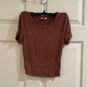 Bozzolo Short Sleeve Brown Tee